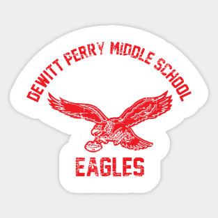 Dewitt Perry Middle School Red Sticker